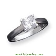 Sterling Silver Square CZ Ring