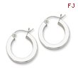 Sterling Silver Square Hoop Earrings