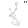 Sterling Silver St. Andrew Cross Pendant