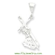 Sterling Silver St. Andrew Cross Pendant