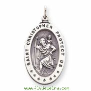 Sterling Silver St. Christopher Medal