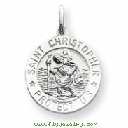 Sterling Silver St. Christopher Medal