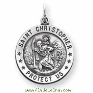 Sterling Silver St. Christopher Medal