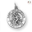 Sterling Silver St. Christopher Medal