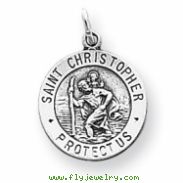 Sterling Silver St. Christopher Medal