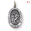 Sterling Silver St. Christopher Medal