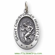 Sterling Silver St. Christopher Medal