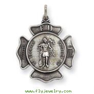 Sterling Silver St. Florian Badge Medal