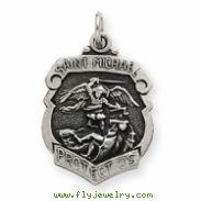 Sterling Silver St. Michael Badge Medal