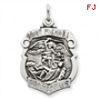 Sterling Silver St. Michael Badge Medal