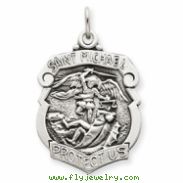 Sterling Silver St. Michael Badge Medal