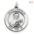 Sterling Silver St. Theresa Medal