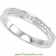 Sterling Silver Stackable Metal Fashion Ring