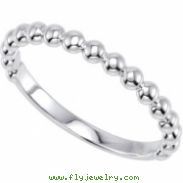 Sterling Silver Stackable Metal Fashion Ring