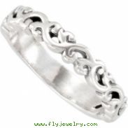 Sterling Silver Stackable Metal Fashion Ring