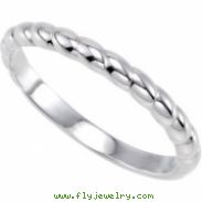 Sterling Silver Stackable Metal Fashion Ring