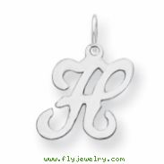 Sterling Silver Stamped Initial H