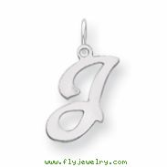Sterling Silver Stamped Initial J