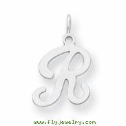 Sterling Silver Stamped Initial R