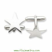 Sterling Silver Star Cuff Links