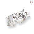 Sterling Silver Star Dangle Toe Ring
