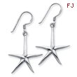 Sterling Silver Star Fish Dangle Earrings