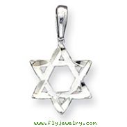 Sterling Silver Star of David Charm