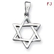 Sterling Silver Star of David Charm