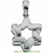 Sterling Silver Star Of David Pendant