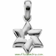 Sterling Silver Star Of David Pendant