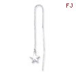 Sterling Silver Star Threader Earrings