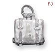 Sterling Silver Suitcase Charm