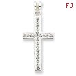 Sterling Silver Swarovski Crystal Cross Pendant