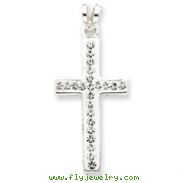 Sterling Silver Swarovski Crystal Cross Pendant