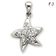 Sterling Silver Swarovski Crystal Star Pendant