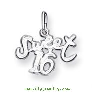 Sterling Silver Sweet 16 Charm