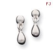 Sterling Silver Tear Drop Dangle Earrings