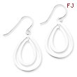 Sterling Silver Teardrop Dangle Earrings