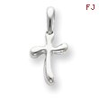 Sterling Silver Tiny Freeform Cross Charm