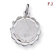 Sterling Silver To My Flower Girl Disc Charm