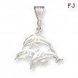 Sterling Silver Trio of Dolphins Pendant