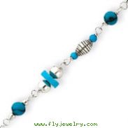 Sterling Silver Turquoise Anklet Bracelet