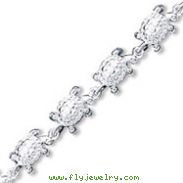 Sterling Silver Turtles Bracelet