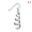 Sterling Silver Twist Dangle Earrings