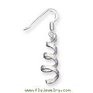 Sterling Silver Twist Dangle Earrings