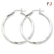 Sterling Silver Twisted Hoop Earrings