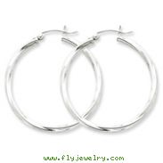 Sterling Silver Twisted Hoop Earrings