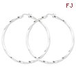 Sterling Silver Twisted Hoop Earrings