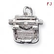Sterling Silver Typewriter Charm