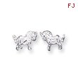 Sterling Silver Unicorn Mini Earrings